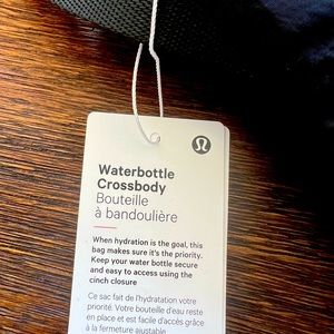 New w tags Lulu water bottle tote